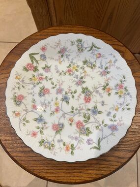 Andrea By Sadek Floral Porcelain Cake Plate
